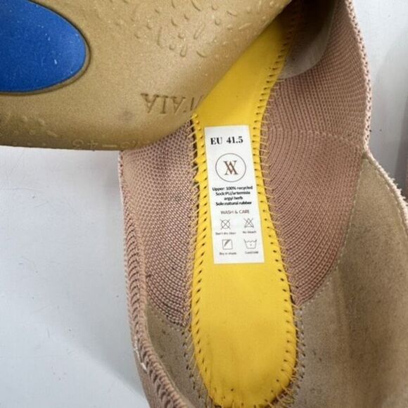 Vivaia Pointed-Toe V-Cut Flats (Valencia 2.0) Wheat Nature Size 11.5,  41.5 - Picture 11 of 11
